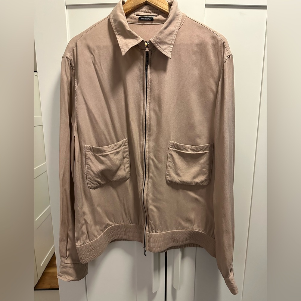 Giorgio Armani Pale Pink/Taupe Lightweight Jacket